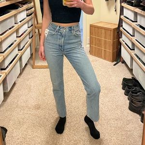 AGOLDE Blue Jeans size 23 (never worn)
